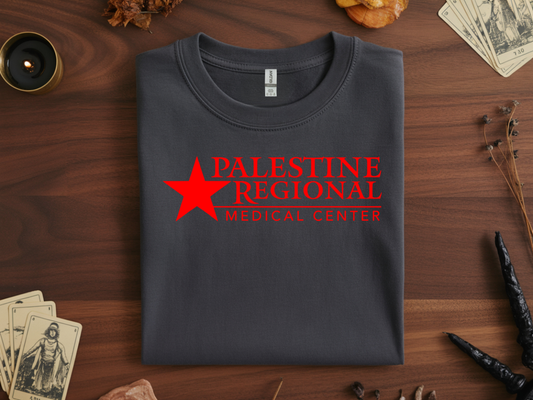 Palestine Regional Medical Center in Red Font
