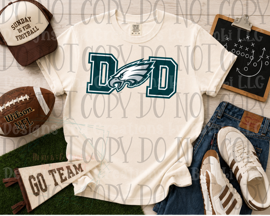 Faux Embroidery Philly Eagles Dad