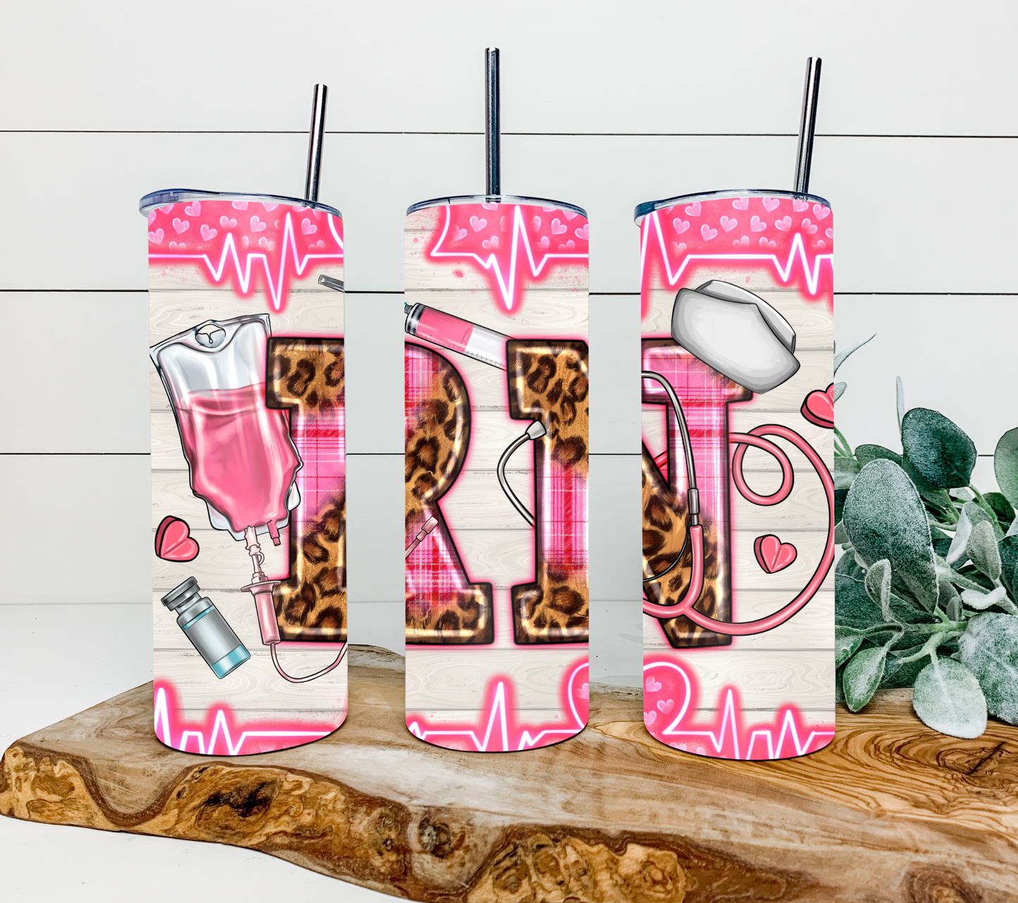 Leopard RN 20oz Sublimation Tumbler