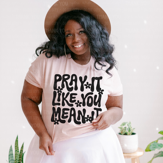 Pray It Like You Mean It Black Font