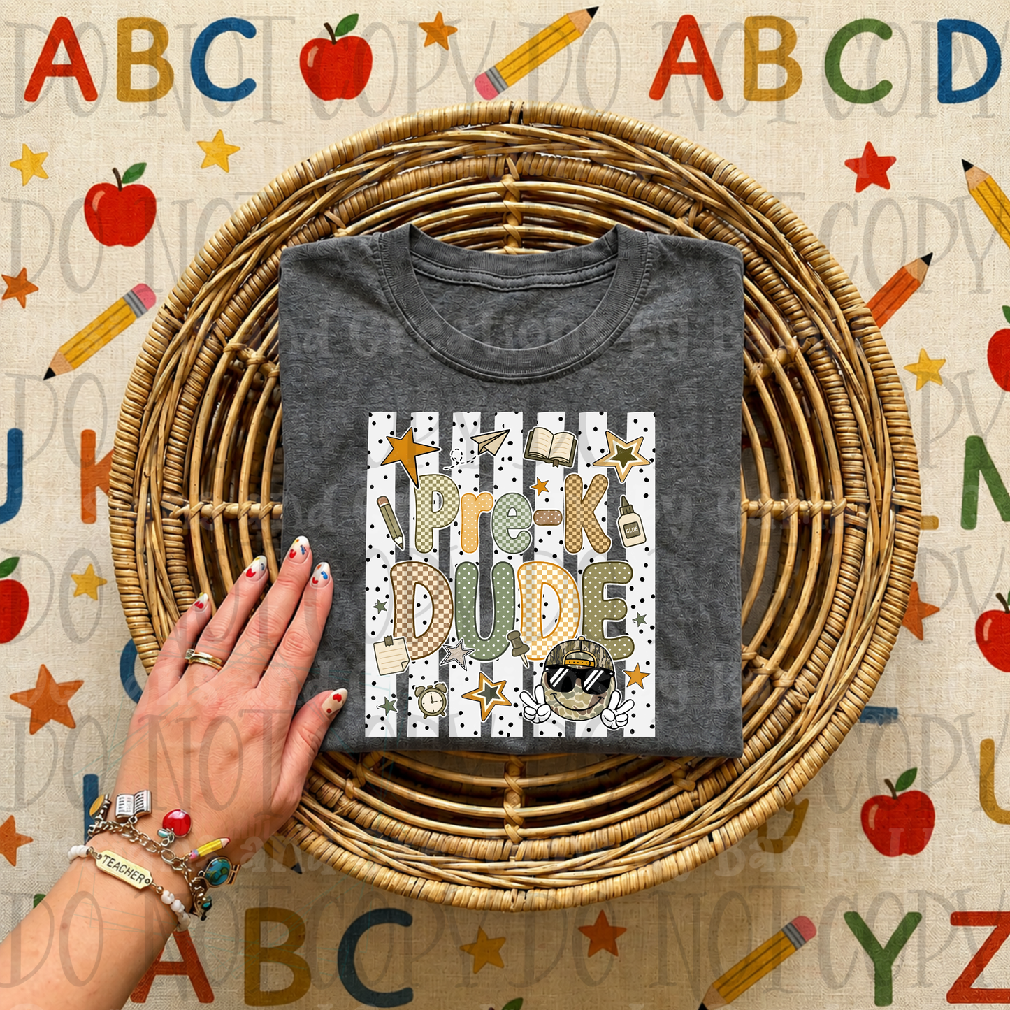 Retro Stripes and Multi Font School Grade Collection