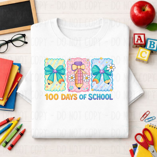 Preppy Coquette Pastel 100 Days of School