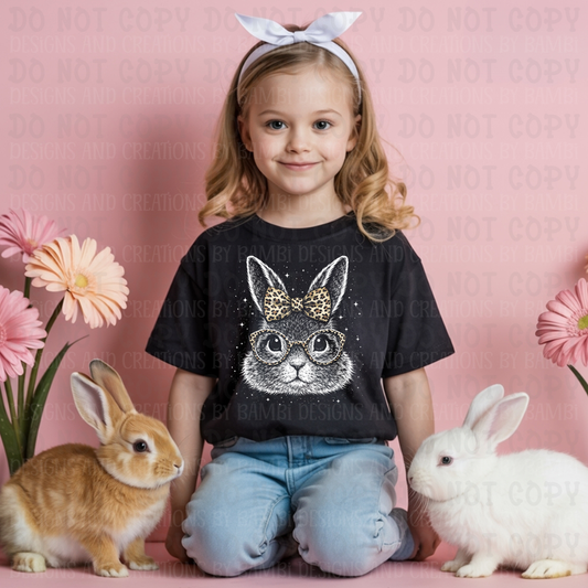 Preppy Easter Bunny Head