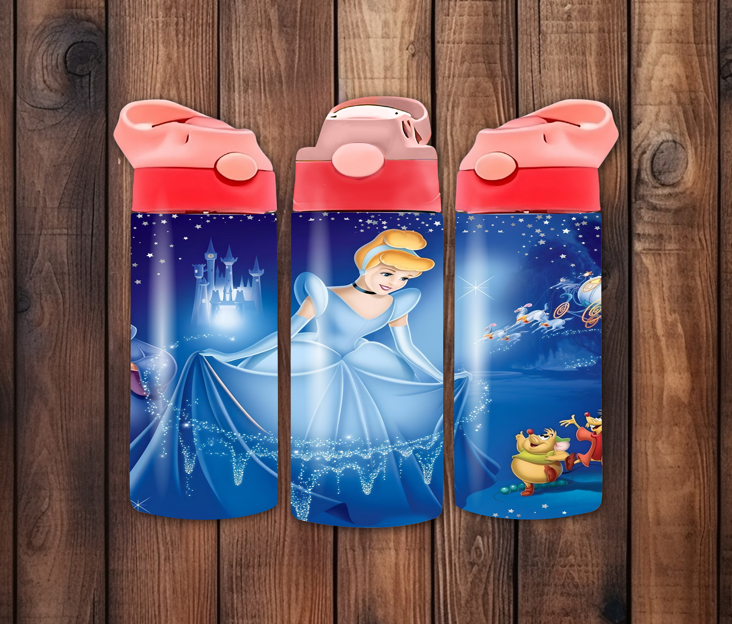 Princess Cinderella 12oz Flip Top Sublimation Tumbler