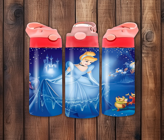 Princess Cinderella 12oz Flip Top Sublimation Tumbler