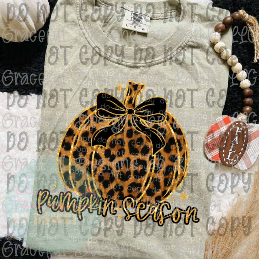 Pumpkin Season with Leopard Pumpkin