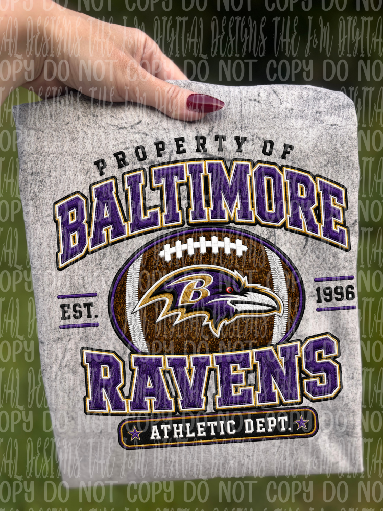 Faux Embroidery Property of Football Collection