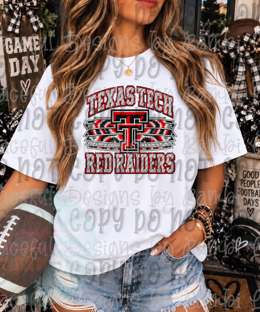 Faux Embroidery Tie Dye Football Collection