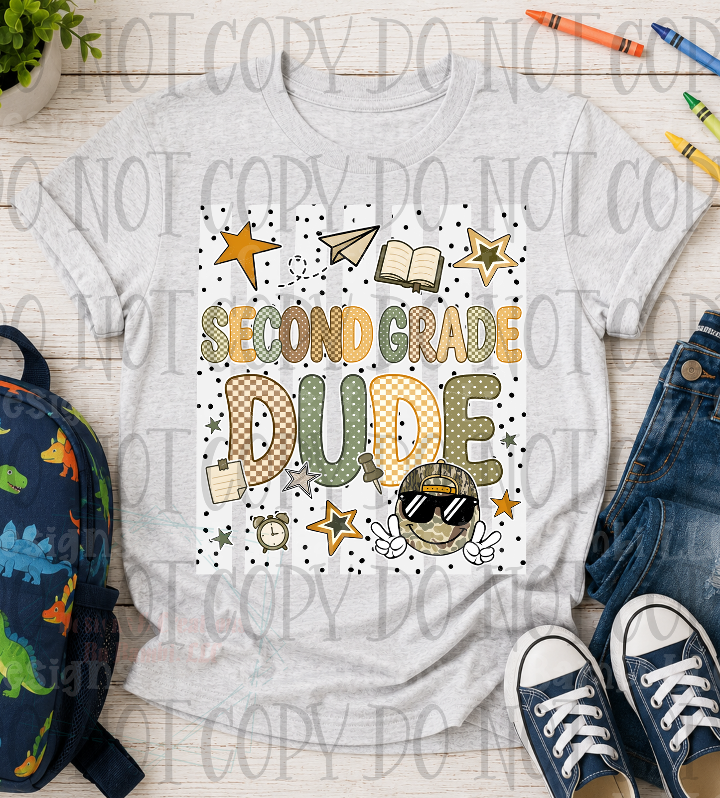 Retro Stripes and Multi Font School Grade Collection