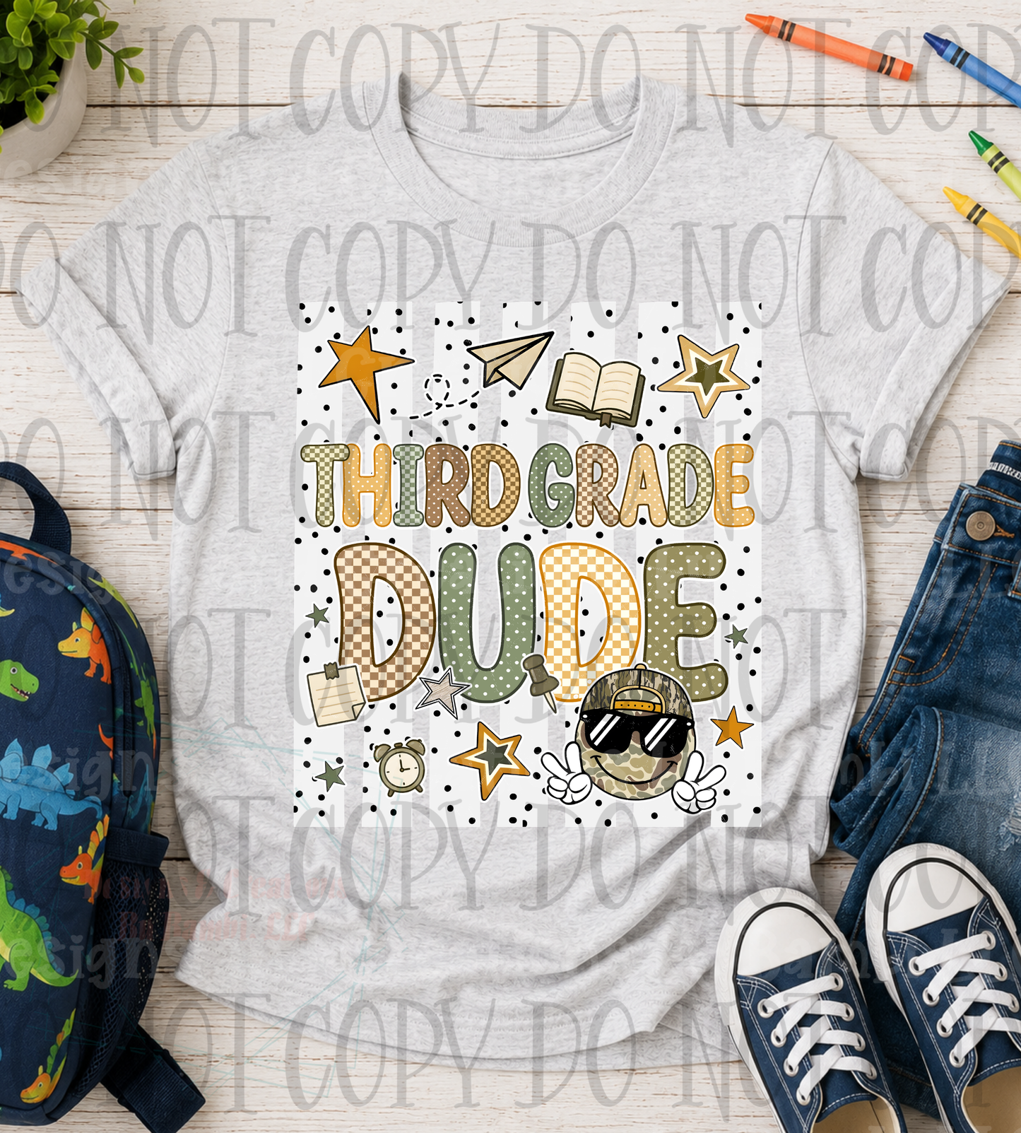Retro Stripes and Multi Font School Grade Collection
