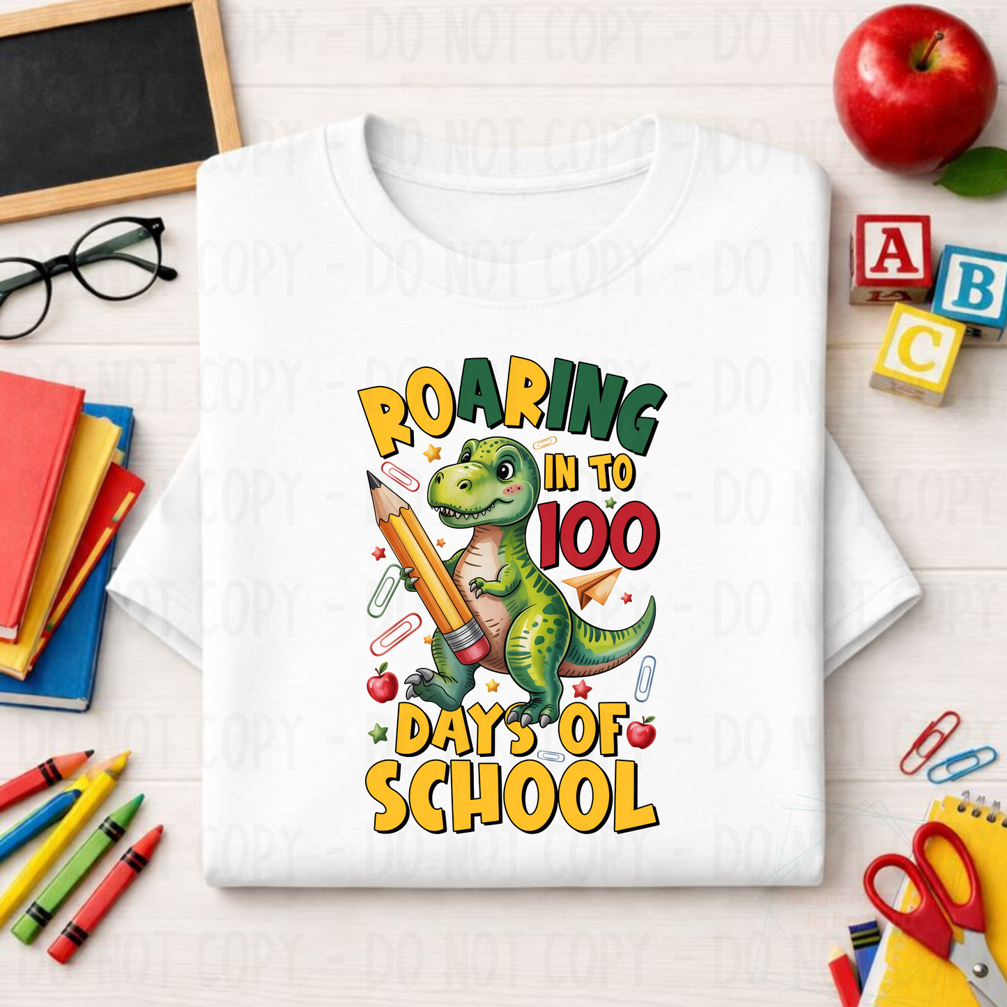 Roaring into 100 Days of School Dino