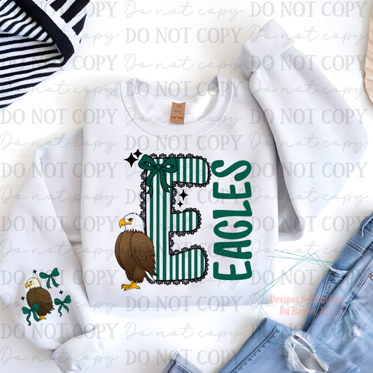 Seersucker Eagles with Sleeve