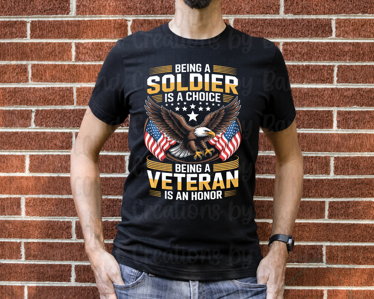 Soldier Choice Veteran Honor with Eagle