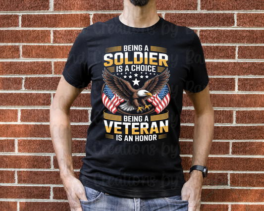 Soldier Choice Veteran Honor with Eagle