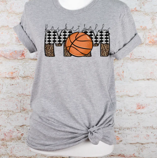 Basketball Mom with Leopard