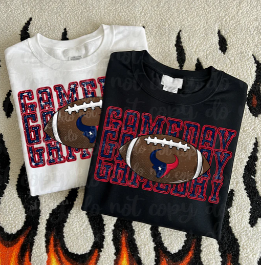 Faux Embroidery/Sequin Game Day Stacked Collection