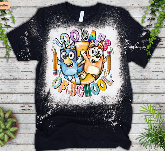 100 Days of School Colorful Bluey