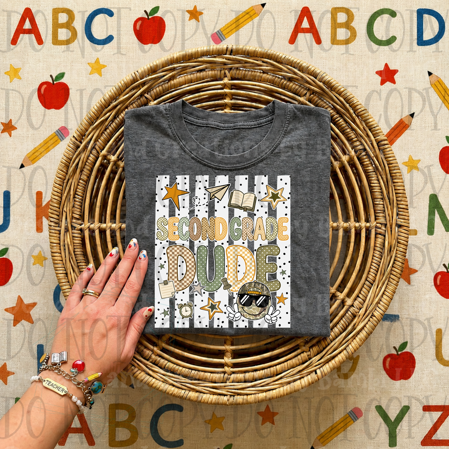Retro Stripes and Multi Font School Grade Collection