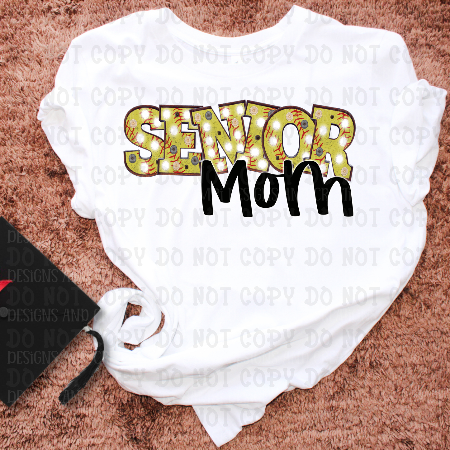 Senior Softball Font Mom