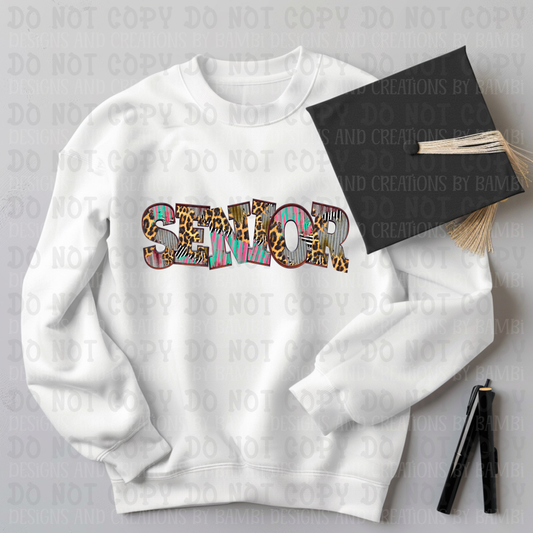 Multipattern Senior with Leopard