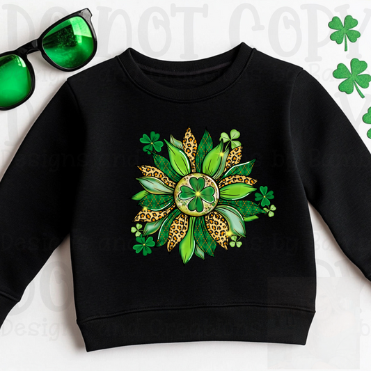 Shamrock Sunflower with Leopard