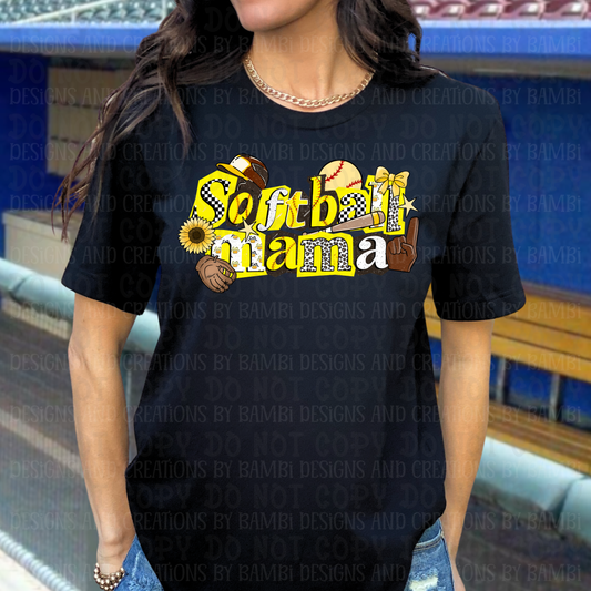 Softball Mama Retro Distressed Font