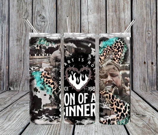 Son of A Sinner 20 oz Skinny Sublimation Tumbler