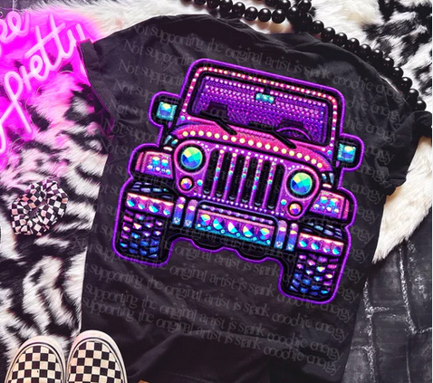 Sparkly Purple J