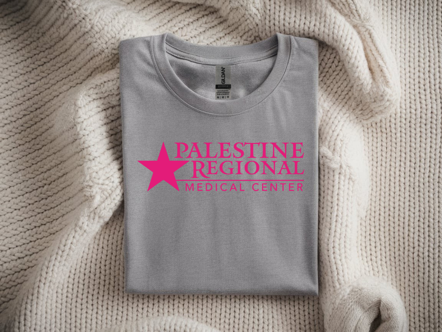 Palestine Regional Medical Center in Breast Cancer Pink Font