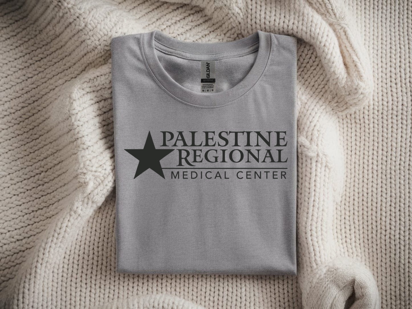 Palestine Regional Medical Center in Pewter Gray Font