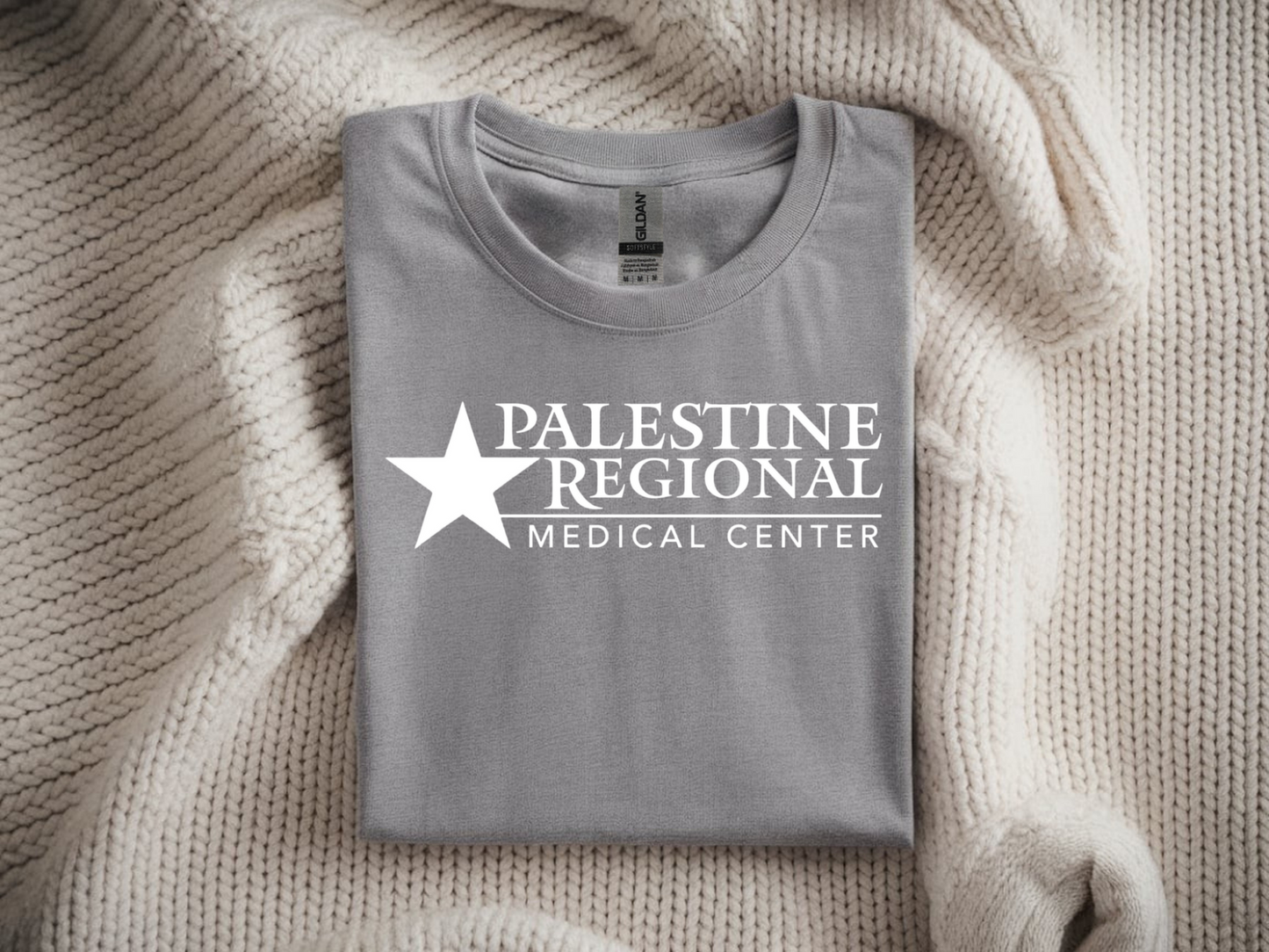 Palestine Regional Medical Center in White Font
