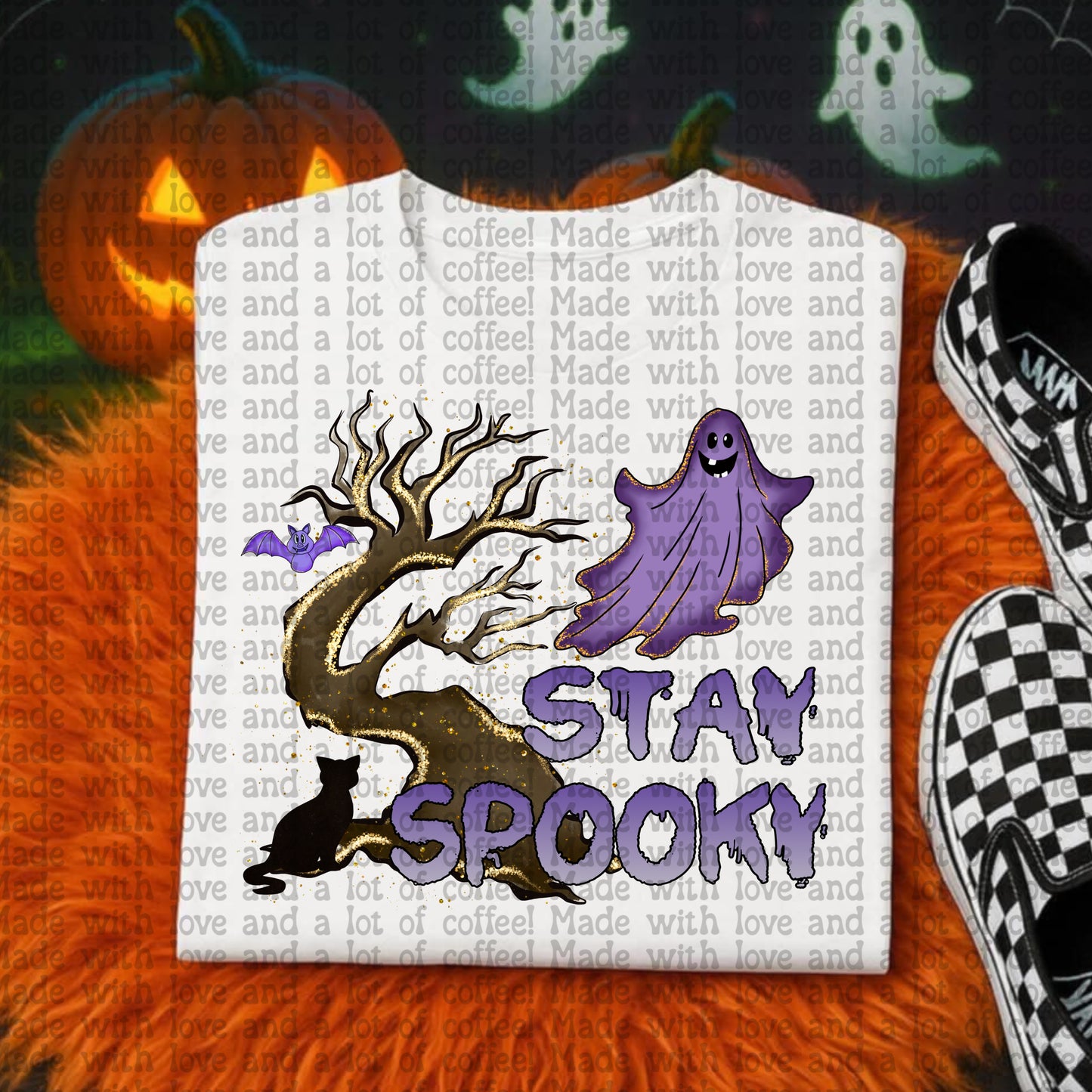 Stay Spooky Purple Ghost