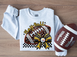 Faux Sparkles and Embroidery Football Collection