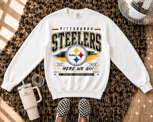 Faux Embroidery Steelers