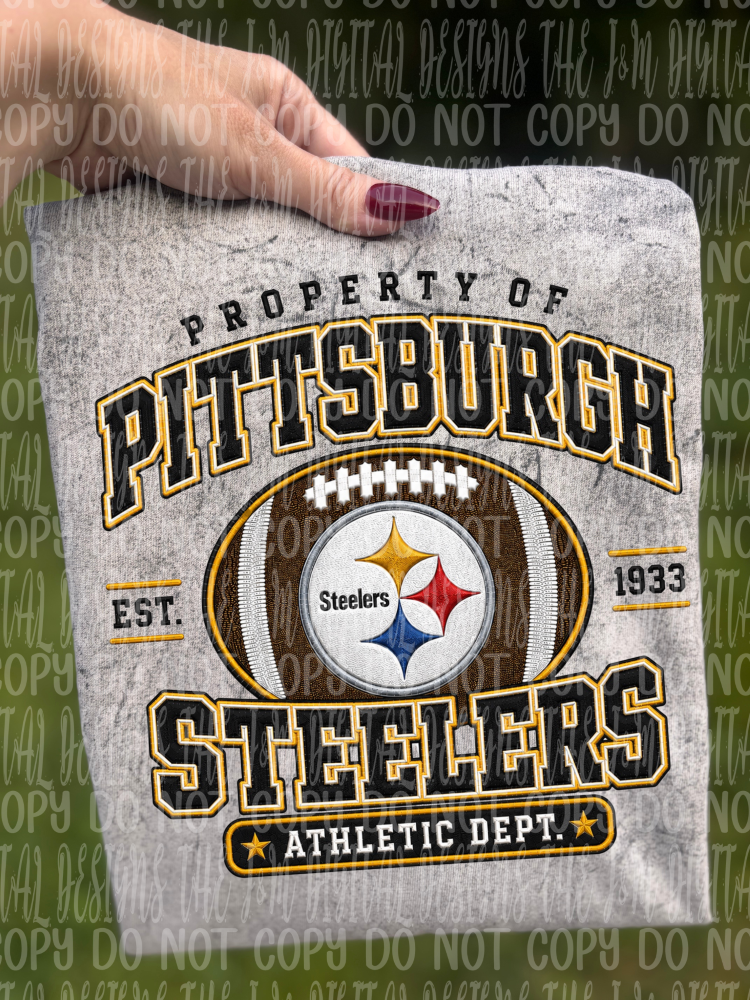 Faux Embroidery Property of Football Collection