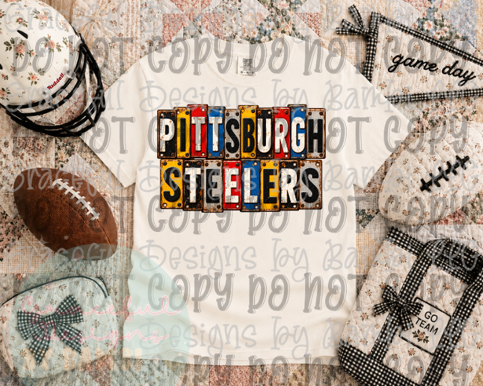 License Plate Football Collection