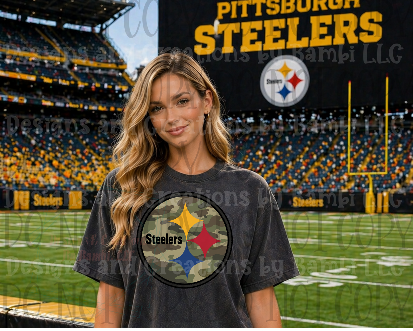 Steelers with Camo Logo
