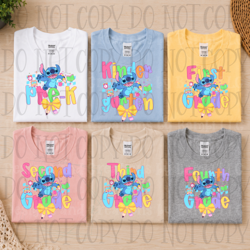 Stitch Pastel Vivid School Grade Collection