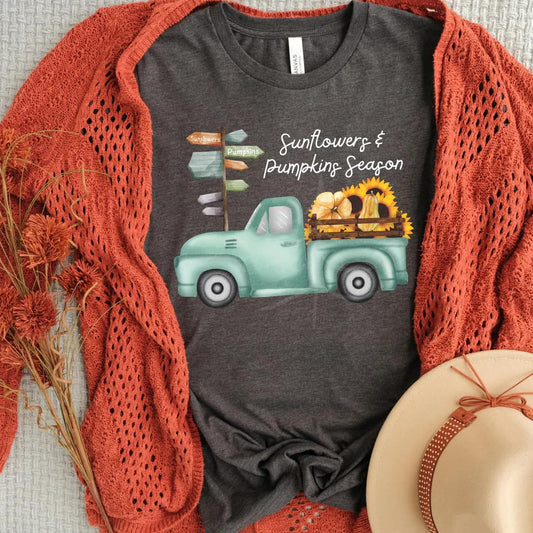 Sunflowers and Pumpkin Season