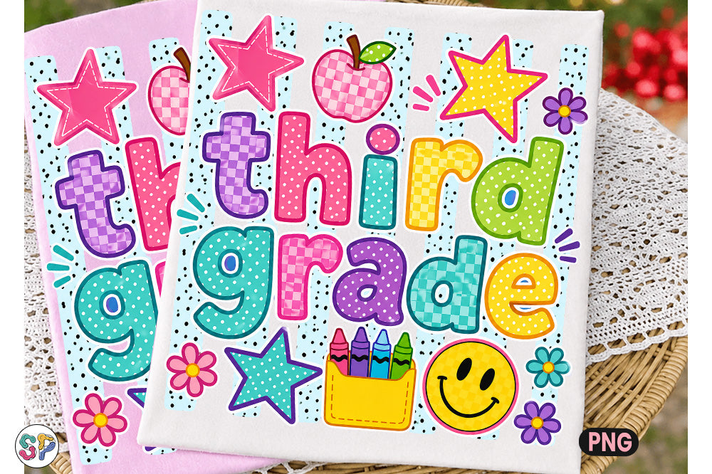 Back To School Striped Grade Collection