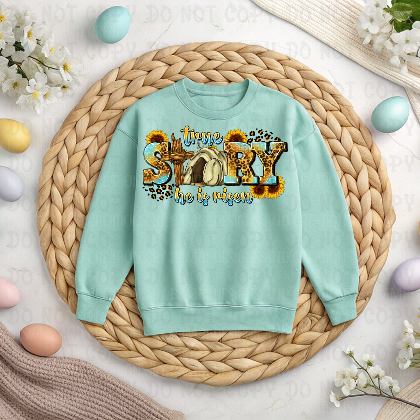 True Story He is Risen Leopard and Sunflowers