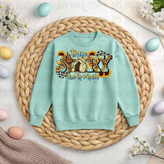 True Story He is Risen Leopard and Sunflowers