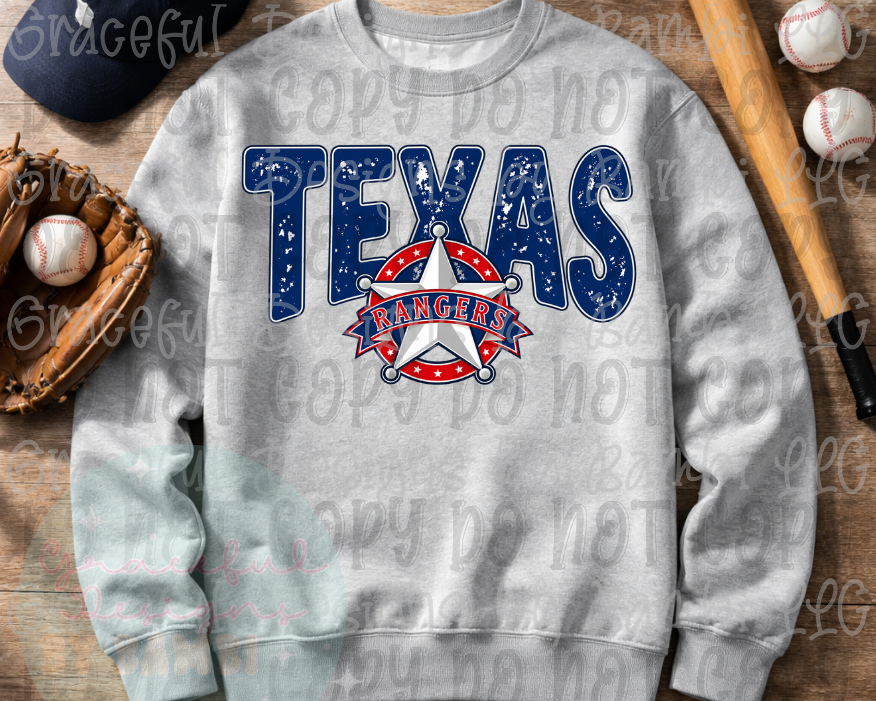 TX Baseball Distressed Font