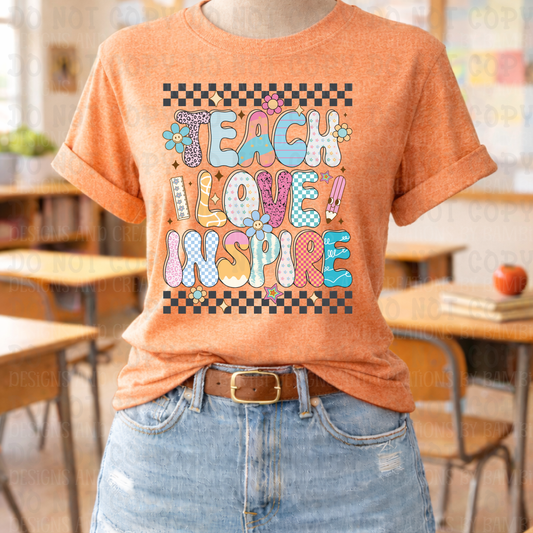 Teach Love Inspire Bubble Font