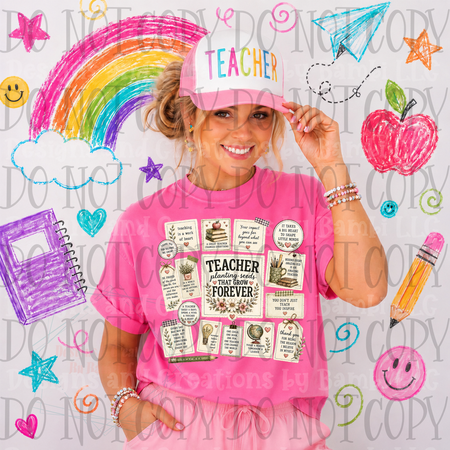 Teacher Planting Seeds Collage