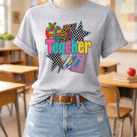 Teacher in Retro Style