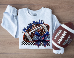 Faux Sparkles and Embroidery Football Collection
