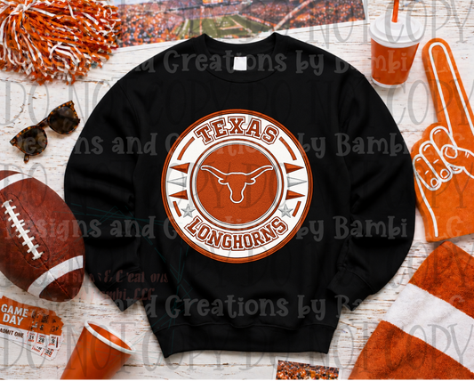 Texas Longhorns Logo Faux Embroidery