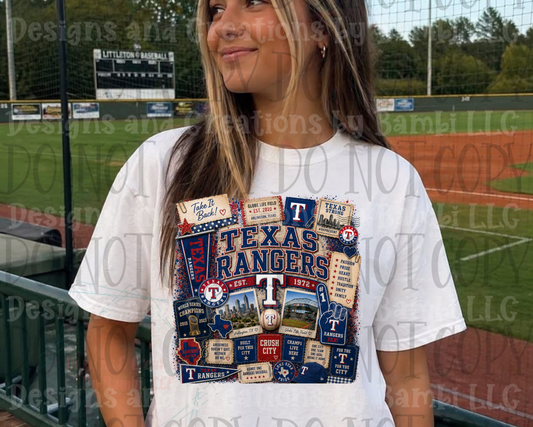 Texas Rangers Collage