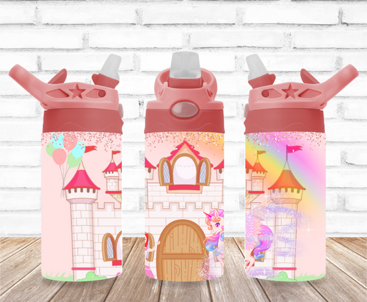 The Castle and the Unicorn 12oz Flip Top Sublimation Tumbler